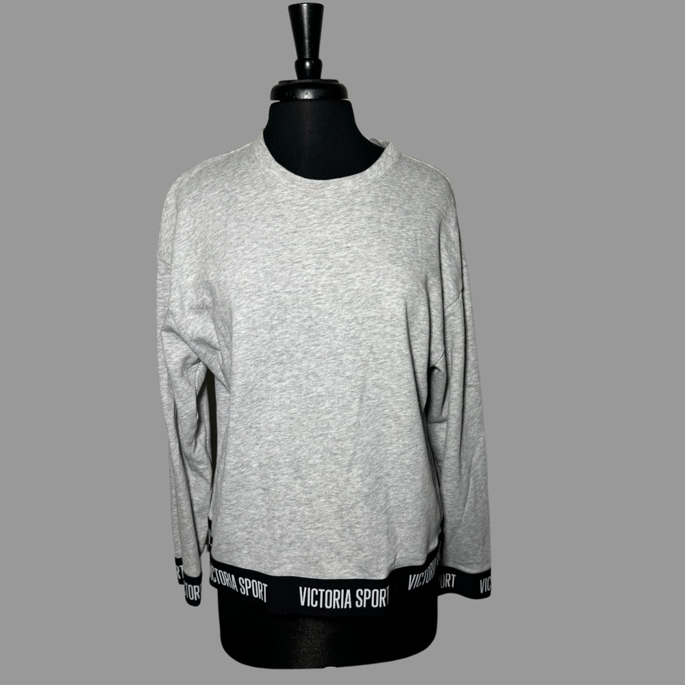 Victoria Secret Sport Sweatshirt Active Top Elastic Trim Sz Medium